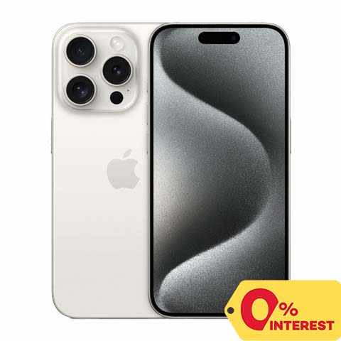 #25 Apple iPhone 15 Pro Max 1TB, White Titanium Cellphone Mobile