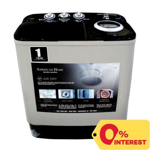 #06 American Home 10.0kg Twin Tub Washing Machine, AWT-M1022AD