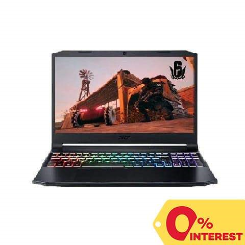 Acer Notebook Nitro AN515-45-R5RJ 15.6", Black Gaming Laptop