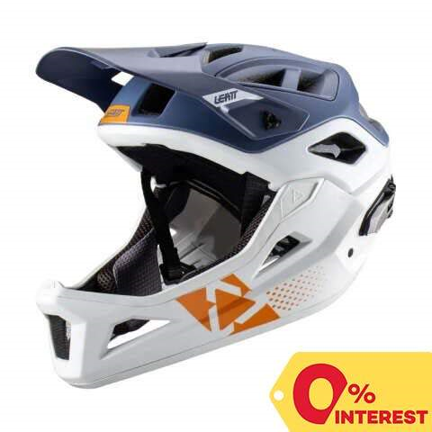 Leatt 3.0 Enduro Detachable Chinbar Trail Mountain Bike Helmet 55-59cm, M, Steel